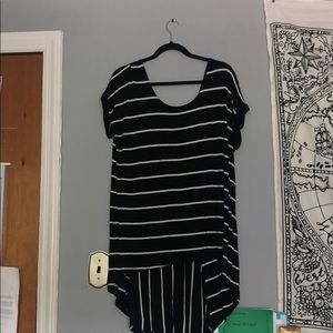 Black and white striped T shirt